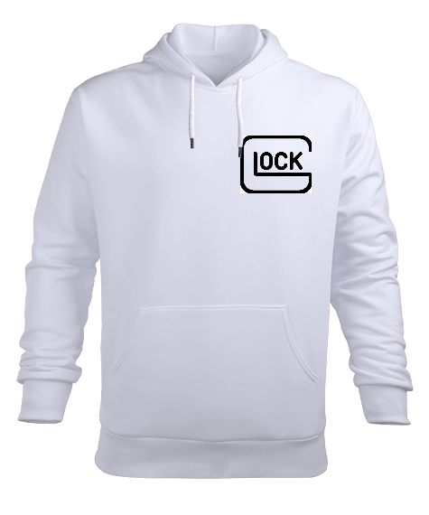 Tisho - GLOCK LOGO TASARIM Erkek Kapüşonlu Hoodie Sweatshirt