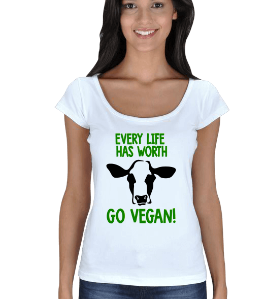 Tisho - Go Vegan Kadın Açık Yaka