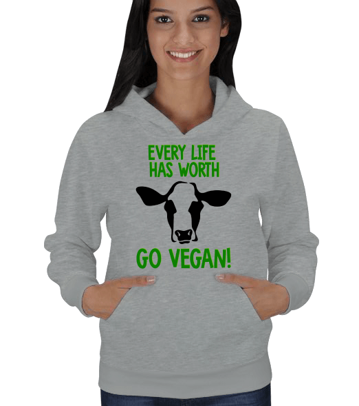 Tisho - Go Vegan Kadın Kapşonlu