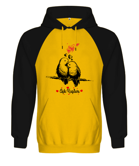 Tisho - Gök kuşları Orjinal Reglan Hoodie Unisex Sweatshirt