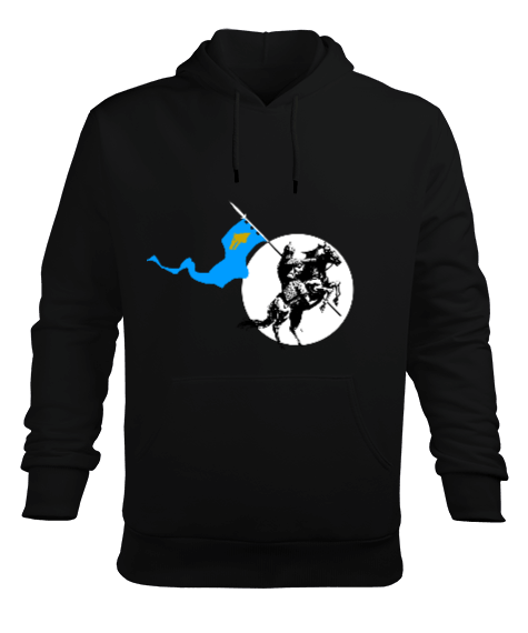 Göktürk Bayraklı Erkek Kapüşonlu Hoodie Sweatshirt - Tisho