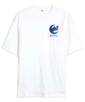 Göktürk, Bozkurt, Türk, Kurt, Hilal, Yıldız Beyaz Oversize Unisex Tişört - Tisho