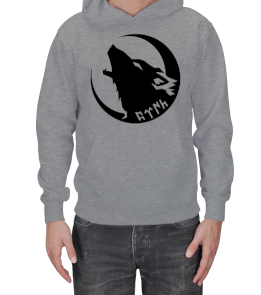 Göktürk Erkek Kapüşonlu Hoodie Sweatshirt - Tisho