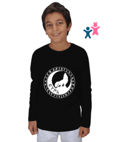 Göktürk logosu,Türkiye. Çocuk Unisex Uzunkollu - Tisho