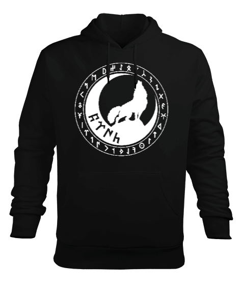 Göktürk logosu,Türkiye. Erkek Kapüşonlu Hoodie Sweatshirt - Tisho