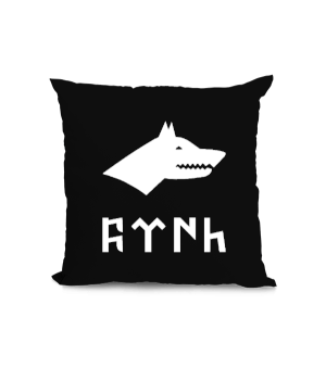 Göktürk logosu,Türkiye. Kare Yastık - Tisho