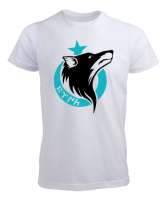 Göktürk, Türk, Bozkurt, Hilal, Kurt Beyaz Erkek Tişört - Tisho