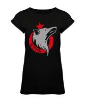 Göktürk, Türk, Bozkurt, Hilal, Kurt Siyah Kadın Tunik - Tisho