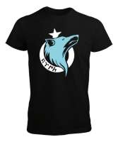 Göktürk, Türk, Bozkurt, Hilal, Kurt V2 Siyah Erkek Tişört - Tisho