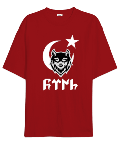 Göktürk, Türk, Bozkurt Oversize Unisex Tişört - Tisho