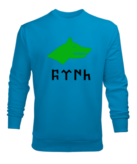 Tisho - Göktürk Turkuaz Erkek Sweatshirt