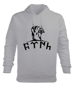 Göktürk Yazılı Erkek Kapüşonlu Hoodie Sweatshirt - Tisho
