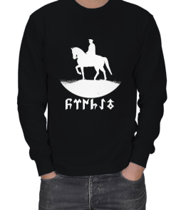 GÖKTÜRKÇE ATATÜRK YAZILI VE ATATÜRK BASKILI ERKEK SWEATSHIRT - Tisho