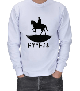 GÖKTÜRKÇE ATATÜRK YAZILI VE ATATÜRK BASKILI ERKEK SWEATSHIRT - Tisho