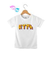 Göktürkçe renkli Türk Beyaz Çocuk Unisex - Tisho