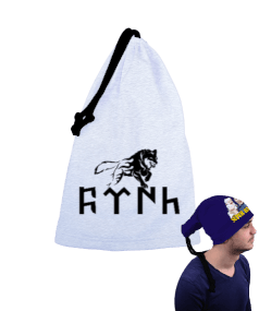 Göktürkçe Türk Yazılı Beyaz Renk Erkek Bere Erkek Bere - Tisho