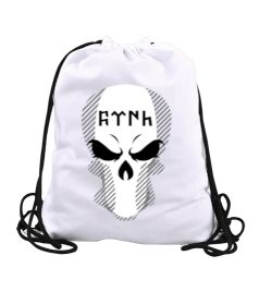 Göktürkçe Türk Yazılı Sweatshirt Büzgülü Spor Çanta - Tisho