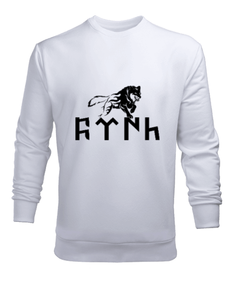 Tisho - Göktürkçe Yazılı Erkek Sweatshirt