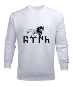 Göktürkçe Yazılı Erkek Sweatshirt - Tisho