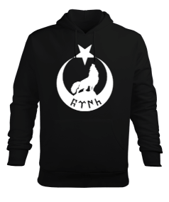 Göktürk,Göktürk logosu,Türkiye. Erkek Kapüşonlu Hoodie Sweatshirt - Tisho