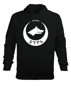 Göktürk,Göktürk logosu,Türkiye. Erkek Kapüşonlu Hoodie Sweatshirt - Tisho