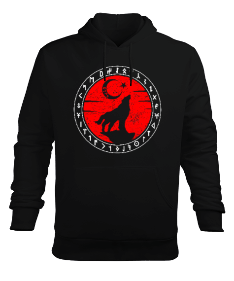 Göktürk,Göktürk logosu,Türkiye. Erkek Kapüşonlu Hoodie Sweatshirt - Tisho