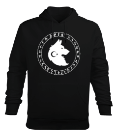 Göktürk,Göktürk logosu,Türkiye. Erkek Kapüşonlu Hoodie Sweatshirt - Tisho