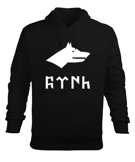 Tisho - Göktürk,Göktürk logosu,Türkiye. Erkek Kapüşonlu Hoodie Sweatshirt