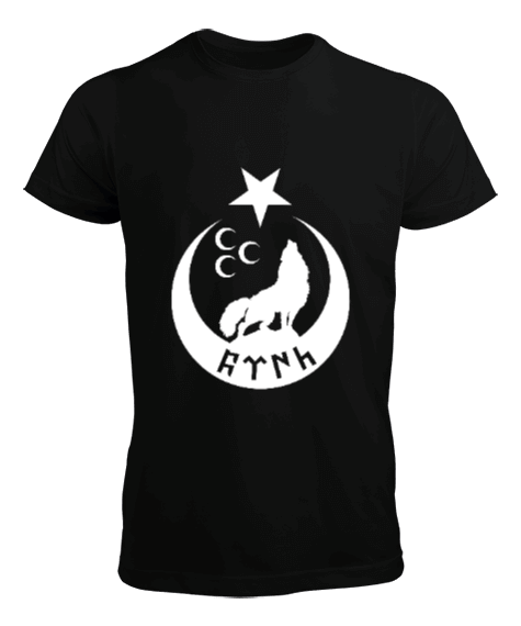 Tisho - Göktürk,Göktürk logosu,Türkiye. Erkek Tişört