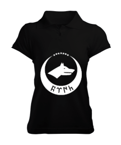 Göktürk,Göktürk logosu,Türkiye. Kadın Polo Yaka Tişört - Tisho