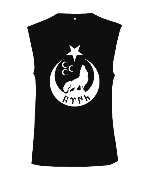 Göktürk,Göktürk logosu,Türkiye. Kesik Kol Unisex Tişört - Tisho