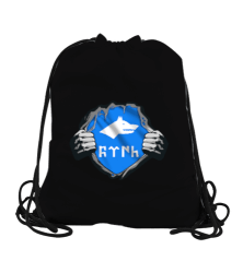Göktürk,Göktürk logosu,Türkiye. Siyah Büzgülü Spor Çanta - Tisho