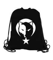 Göktürk,Göktürk logosu,Türkiye. Siyah Büzgülü Spor Çanta - Tisho