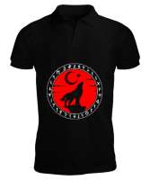 Göktürk,Göktürk logosu,Türkiye. Siyah Erkek Kısa Kol Polo Yaka - Tisho