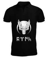 Göktürk,Göktürk logosu,Türkiye. Siyah Erkek Kısa Kol Polo Yaka - Tisho