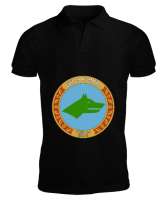 Göktürk,Göktürk logosu,Türkiye. Siyah Erkek Kısa Kol Polo Yaka - Tisho