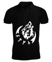 Göktürk,Göktürk logosu,Türkiye. Siyah Erkek Kısa Kol Polo Yaka - Tisho