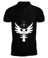 Göktürk,Göktürk logosu,Türkiye. Siyah Erkek Kısa Kol Polo Yaka - Tisho
