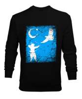 Göktürk,Göktürk logosu,Türkiye. Siyah Erkek Sweatshirt - Tisho