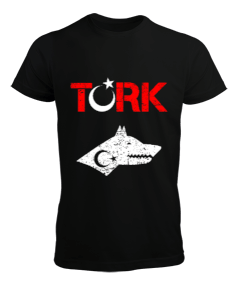 Göktürk,Göktürk logosu,Türkiye. Siyah Erkek Tişört - Tisho