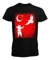 Göktürk,Göktürk logosu,Türkiye. Siyah Erkek Tişört - Tisho