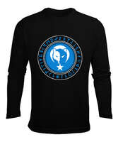 Göktürk,Göktürk logosu,Türkiye. Siyah Erkek Uzun Kol Yazlık Tişört - Tisho