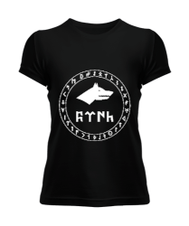 Göktürk,Göktürk logosu,Türkiye. Siyah Kadın Tişört - Tisho