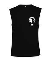 Göktürk,Göktürk logosu,Türkiye. Siyah Kesik Kol Unisex Tişört - Tisho