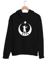 Göktürk,Göktürk logosu,Türkiye. Siyah Unisex Kapşonlu Sweatshirt - Tisho