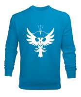 Göktürk,Göktürk logosu,Türkiye. Turkuaz Erkek Sweatshirt - Tisho