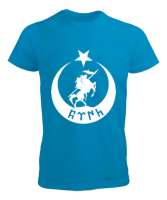Göktürk,Göktürk logosu,Türkiye. Turkuaz Erkek Tişört - Tisho