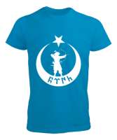 Göktürk,Göktürk logosu,Türkiye. Turkuaz Erkek Tişört - Tisho