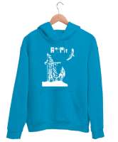 Göktürk,Göktürk logosu,Türkiye. Turkuaz Unisex Kapşonlu Sweatshirt - Tisho