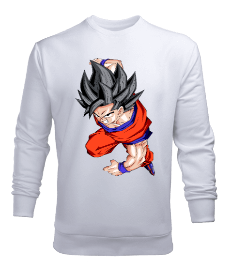 Tisho - Goku Tasarımlı Erkek Sweatshirt